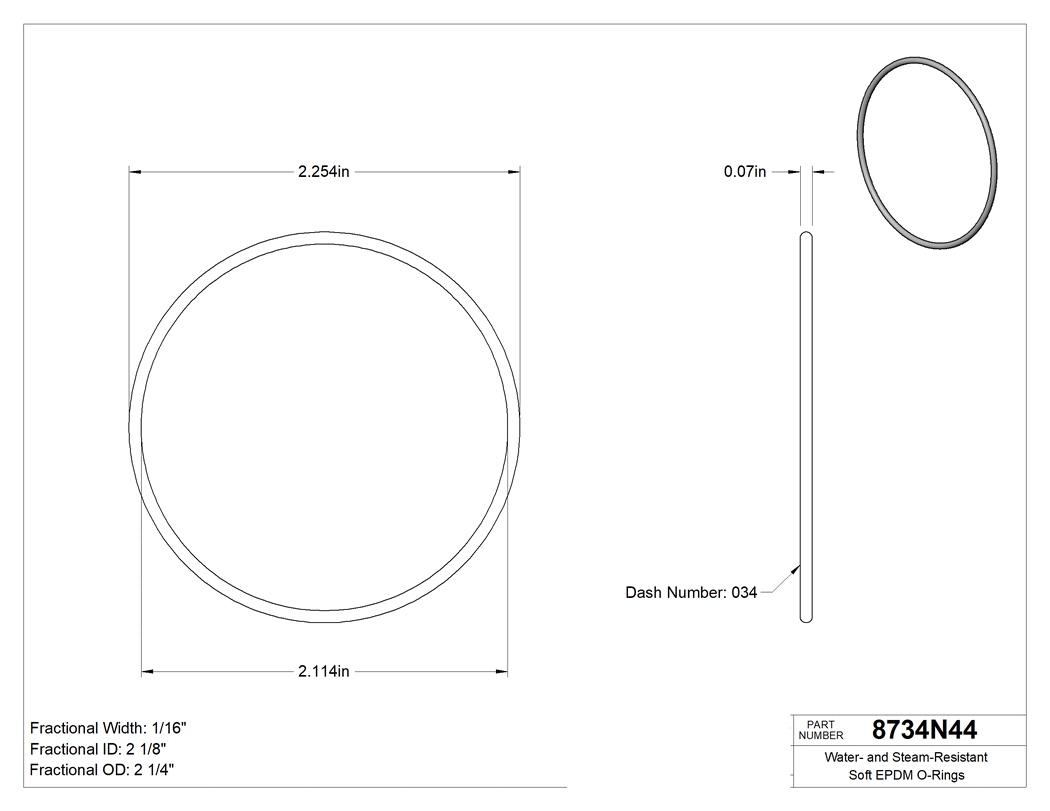 Technical drawing - 8734N44